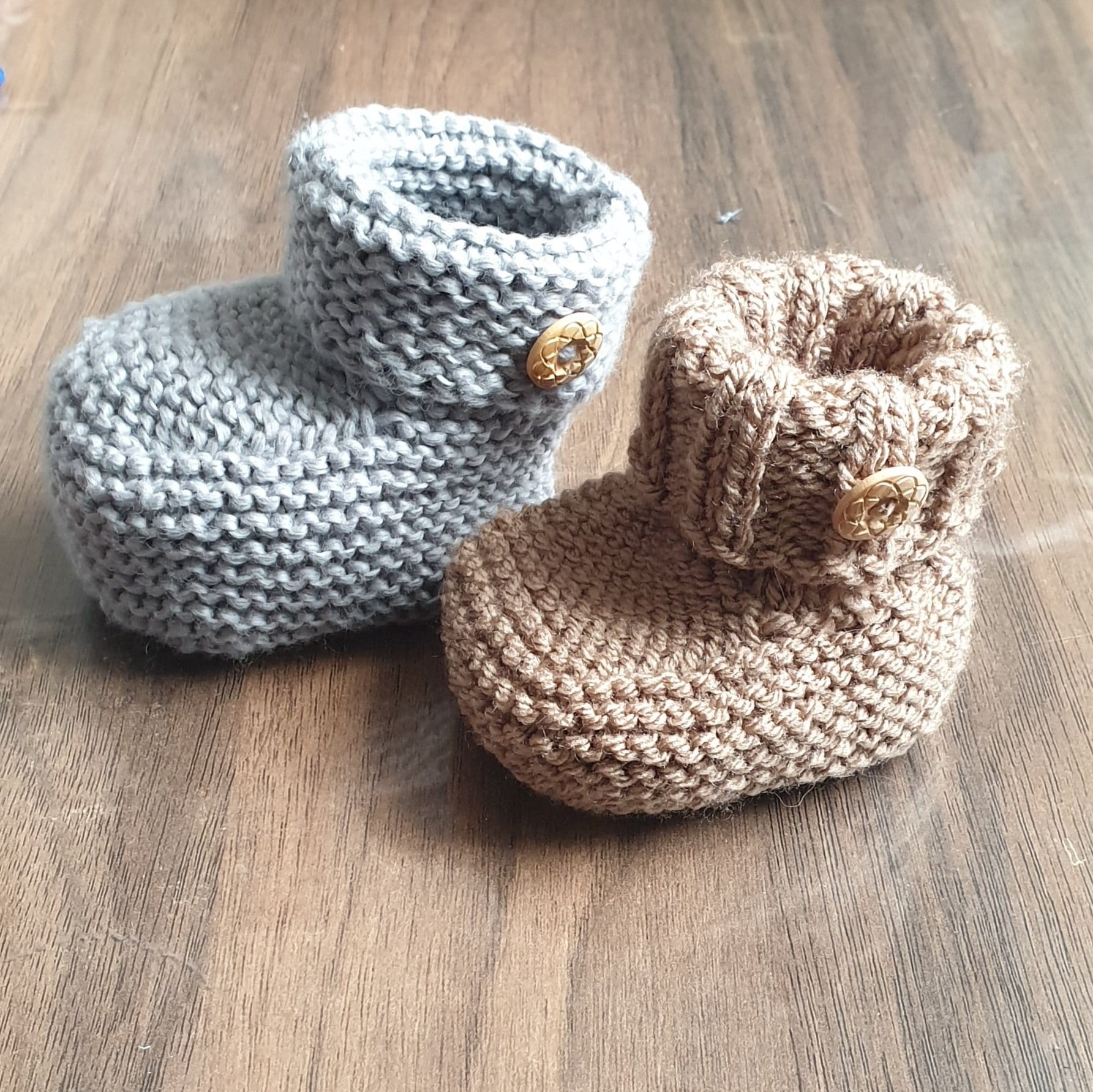 chaussons tricot bébé bio