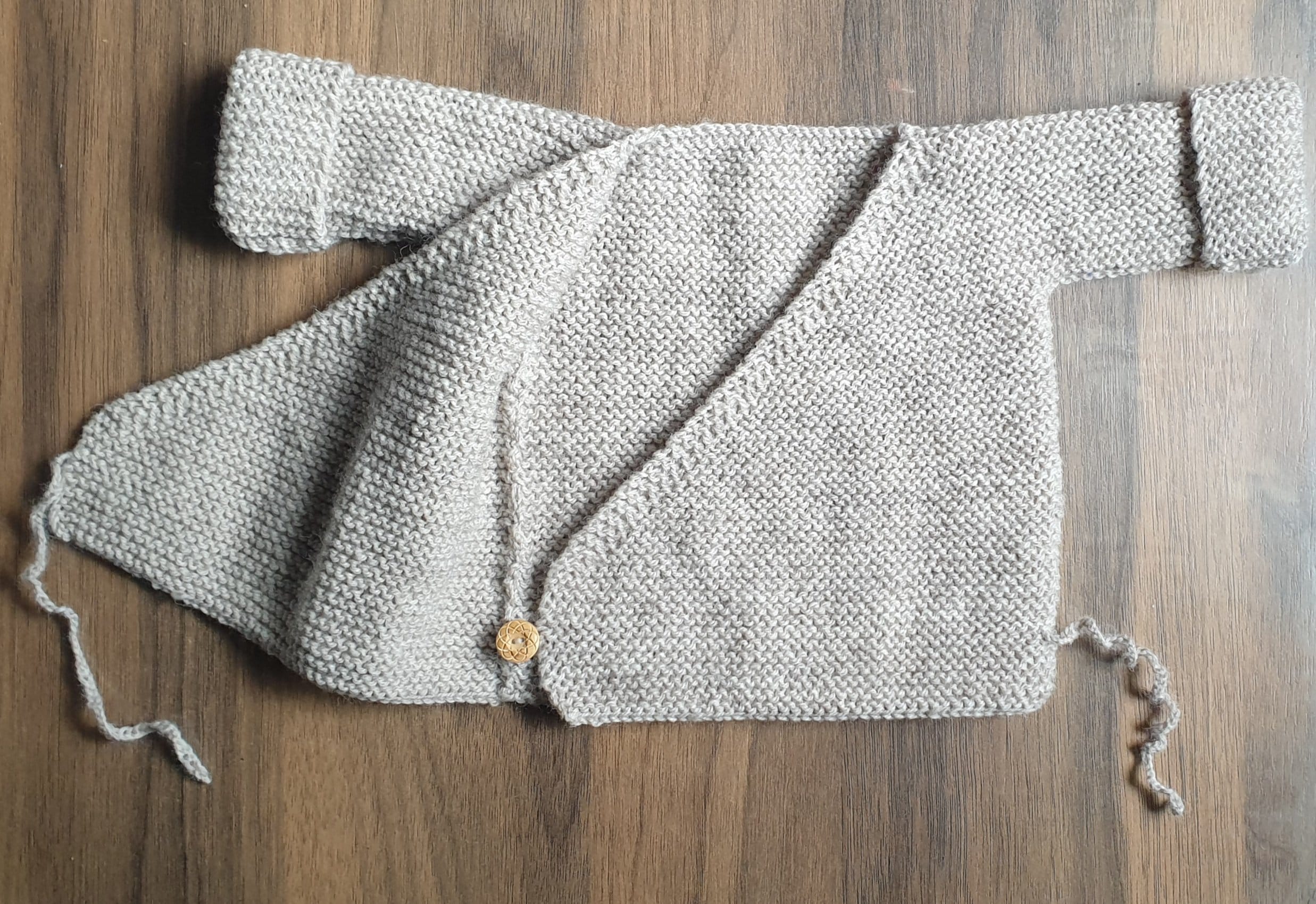 cache coeur tricot bébé bio