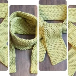 écharpe 100% bio tricot artisanal personnalisable