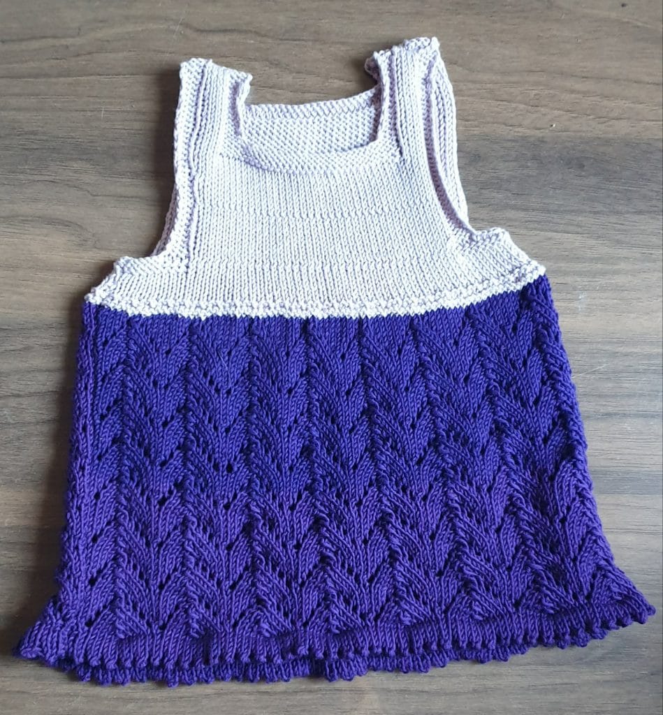 robe bicolor tricot bébé bio personnalisé