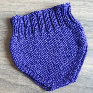 Cache couche/culotte bio bébé en tricot fait main Français personnalisable