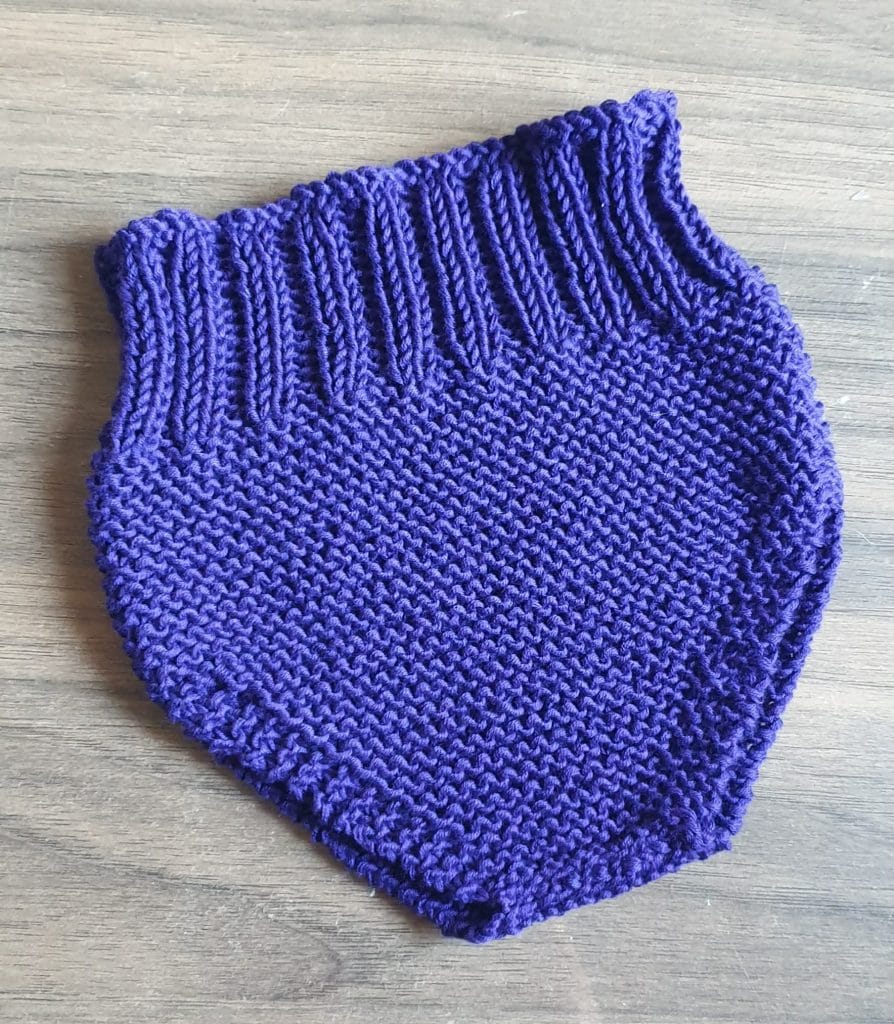 Cache couche/culotte bio bébé en tricot fait main Français personnalisable