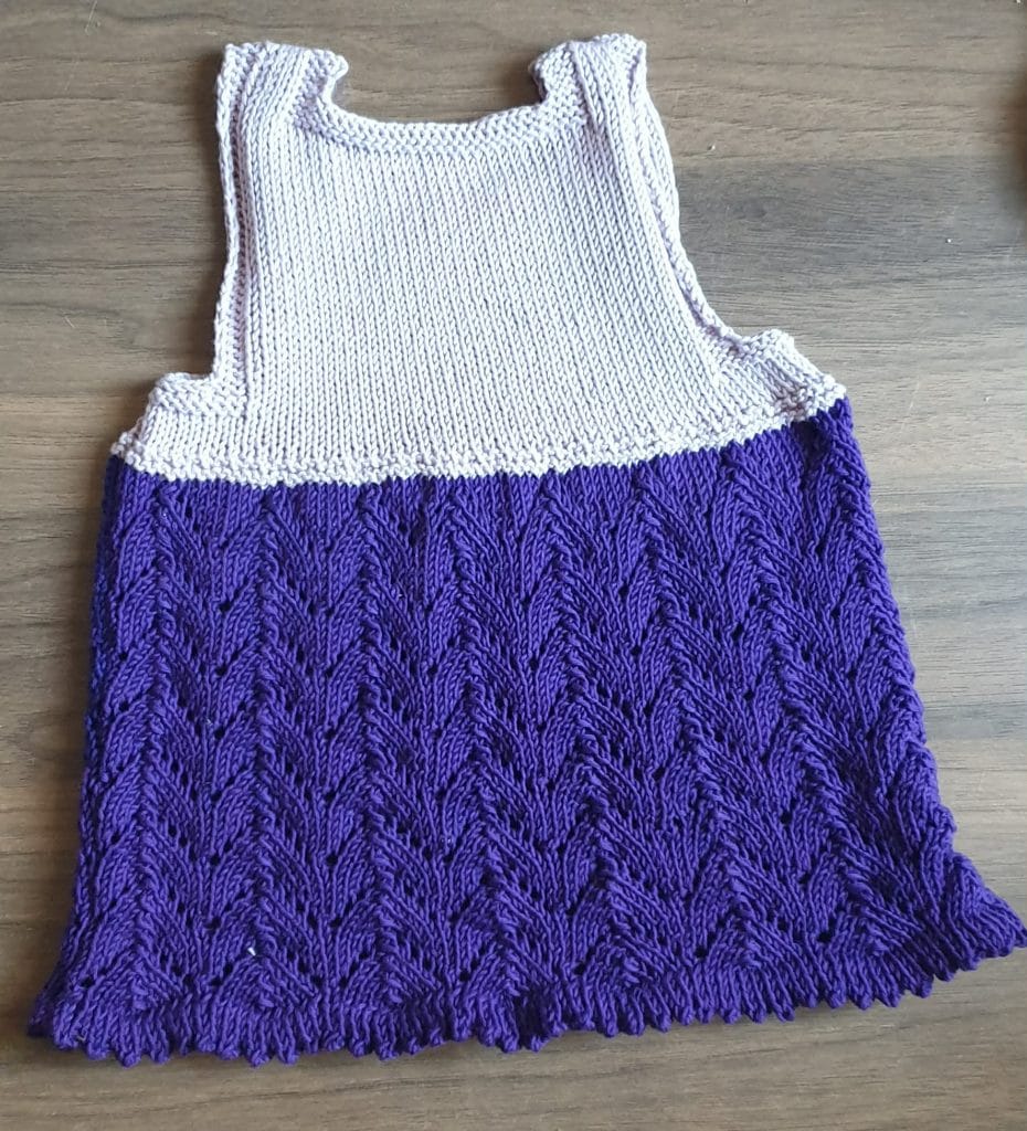 robe bicolor tricot bébé bio personnalisé