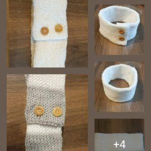 tour de cou 100% bio tricot artisanal personnalisable