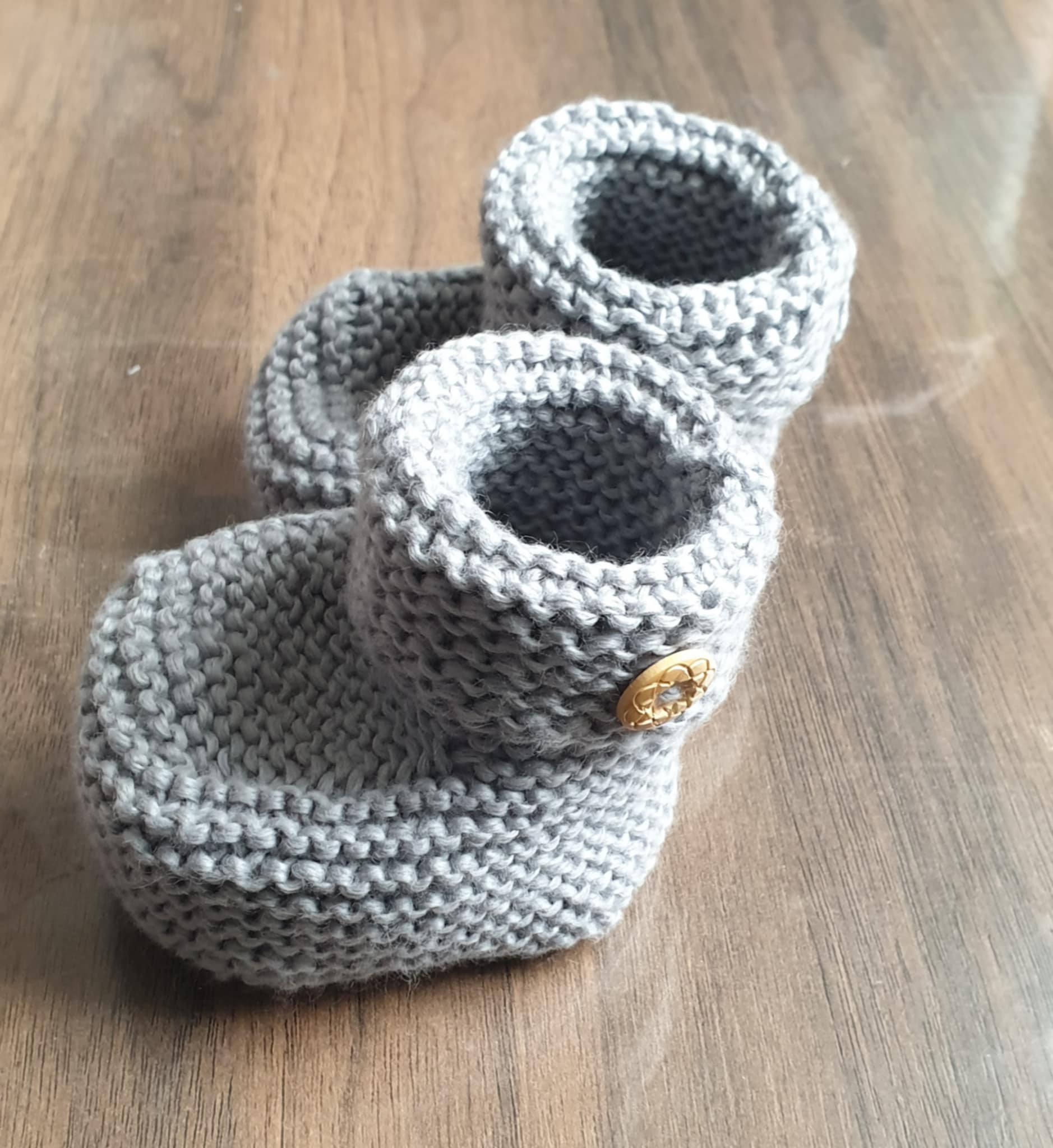 chaussons 100% bio tricot fait main personnalisable