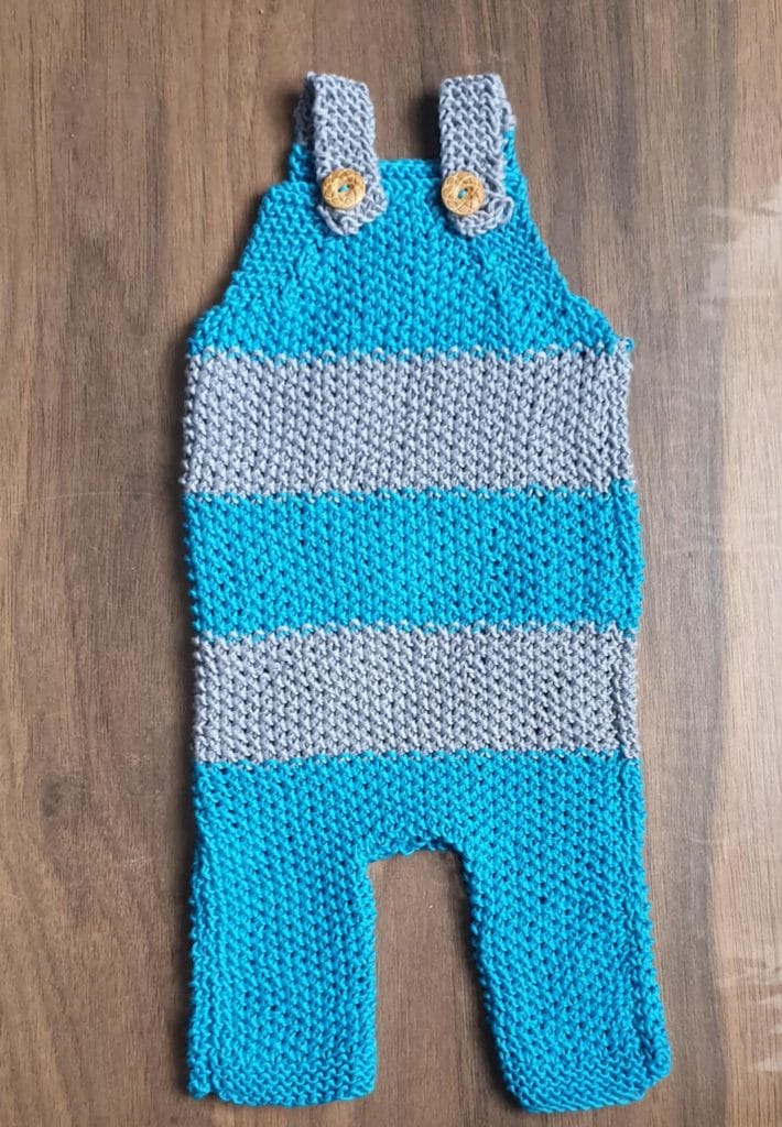 salopette 100% bio en tricot artisanal personnalisable