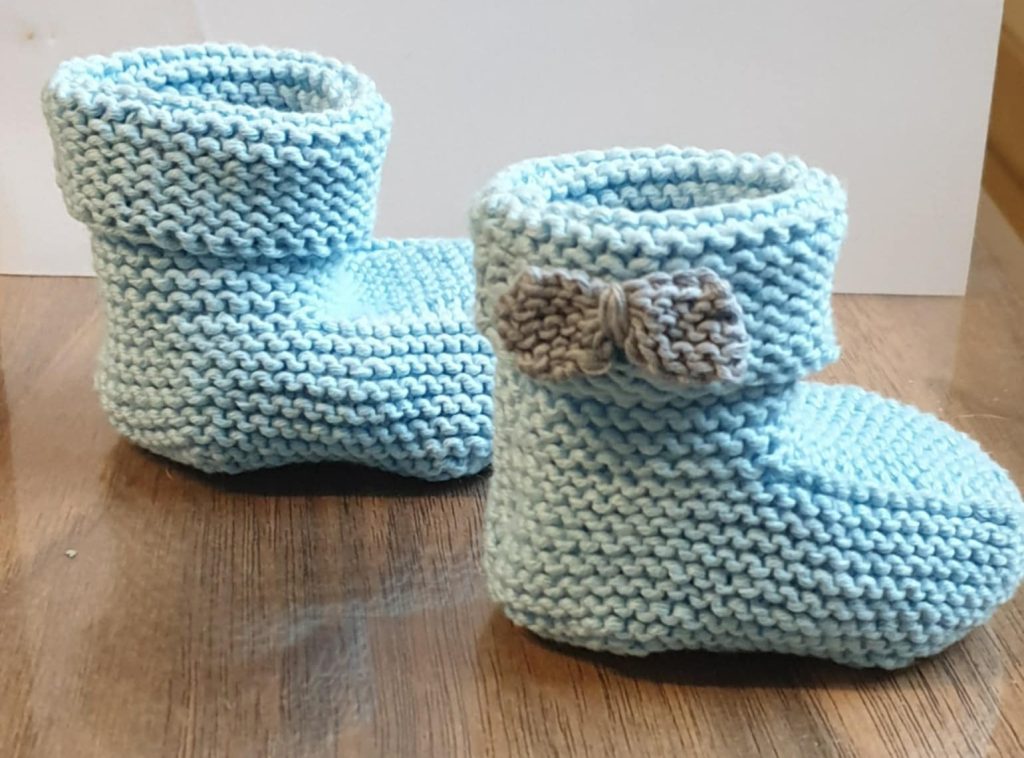 chausson-bio-bébé-tricot-fait-main-collection-ensemble-personnalisable